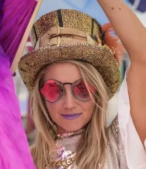Gold Crush Fancy LED Top Hat