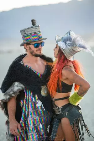 Dark Rainbow Sequin Cloak